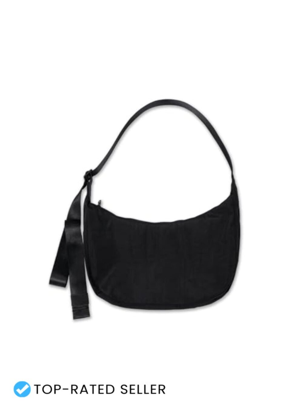 Nylon Crossbody Crescent Bag Slouchy Shoulder Bag Adjustable Strap